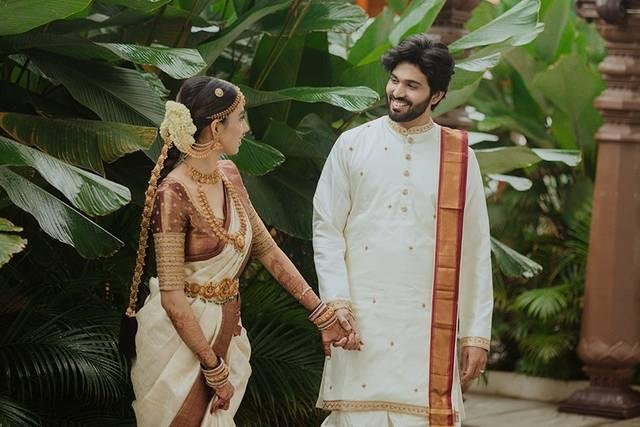 Indian Wedding Couple Portrait