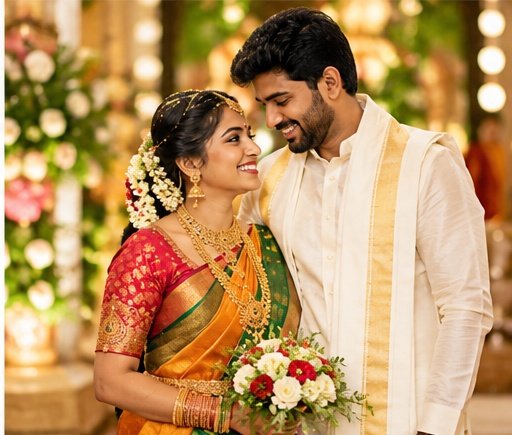 South Indian wedding photography during traditional ritual